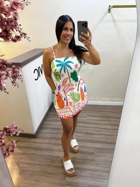 Macaquinho Bárbara Verão Botânico