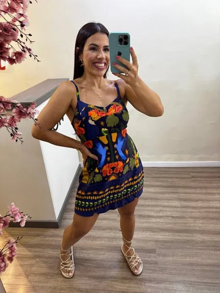 Macaquinho Gabi Noite tropical de verão