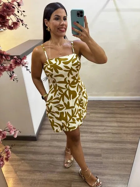 Macaquinho Bárbara Bicolor dourado