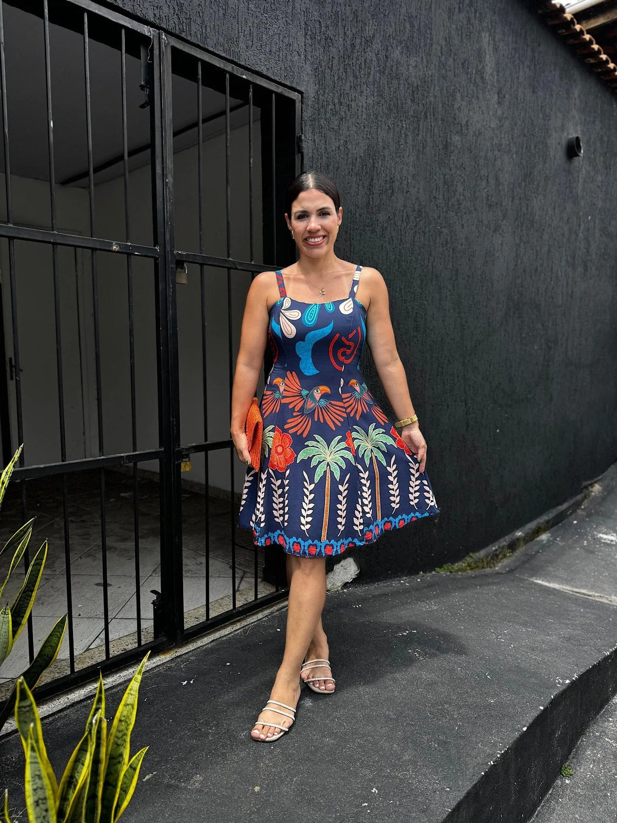 Vestido Helena Jardim exótico